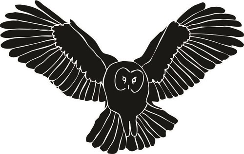 Eule3 aufkleber wandattoo - ,