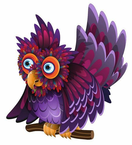 Aufkleber sticker eule federn - sticker,