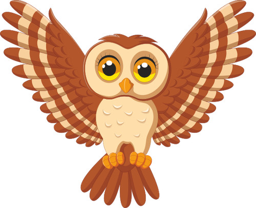 Aufkleber fliegende eule - aufkleber,