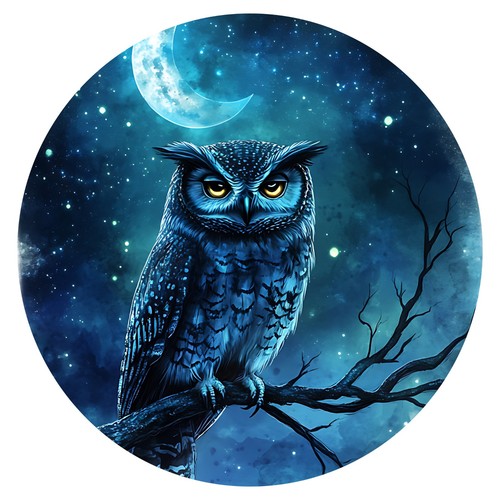 Sticker nachteule - 3x,