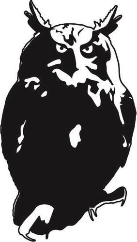 Eule8 aufkleber wandattoo - ,