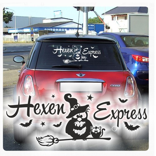 Auto aufkleber hexenexpress - auto,