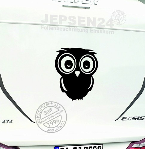 Aufkleber schlaf eule 50cm - aufkleber,