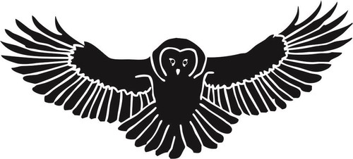 Eule2 aufkleber wandattoo - aufkleber,
